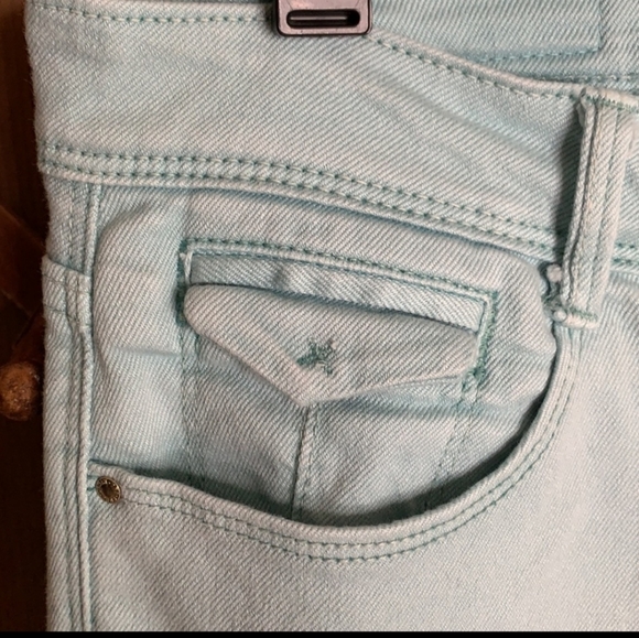Zara mint green core denim slim fit skinny jeans Size 6 - Picture 7 of 10